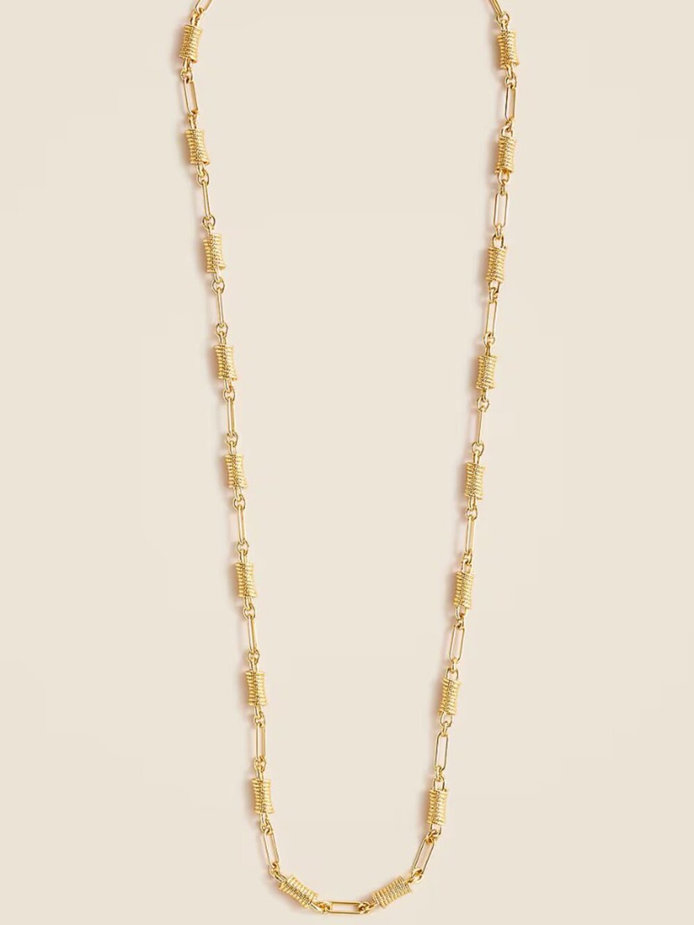 J. Crew Shiny Matte Gold Knot Link Chain Necklace/NWT
